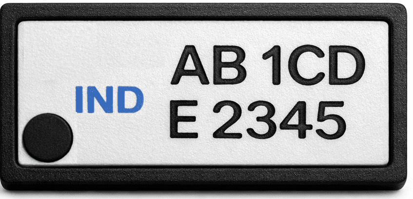 Number Plate Keychain